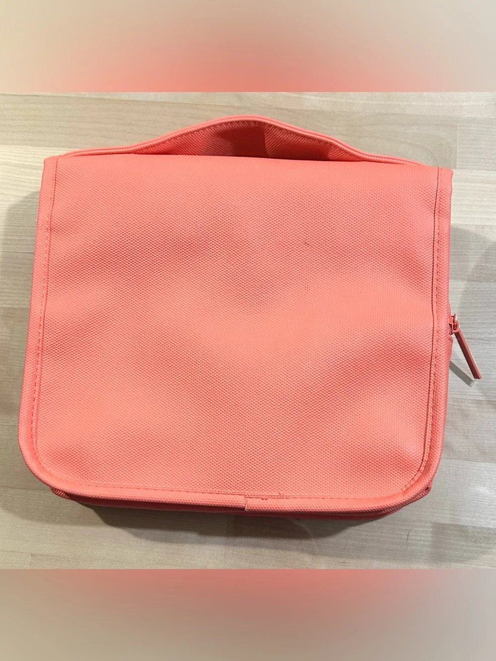 NEW, Lancome Paris Theme Coral Three Compartment Travel Cosmetic Bag